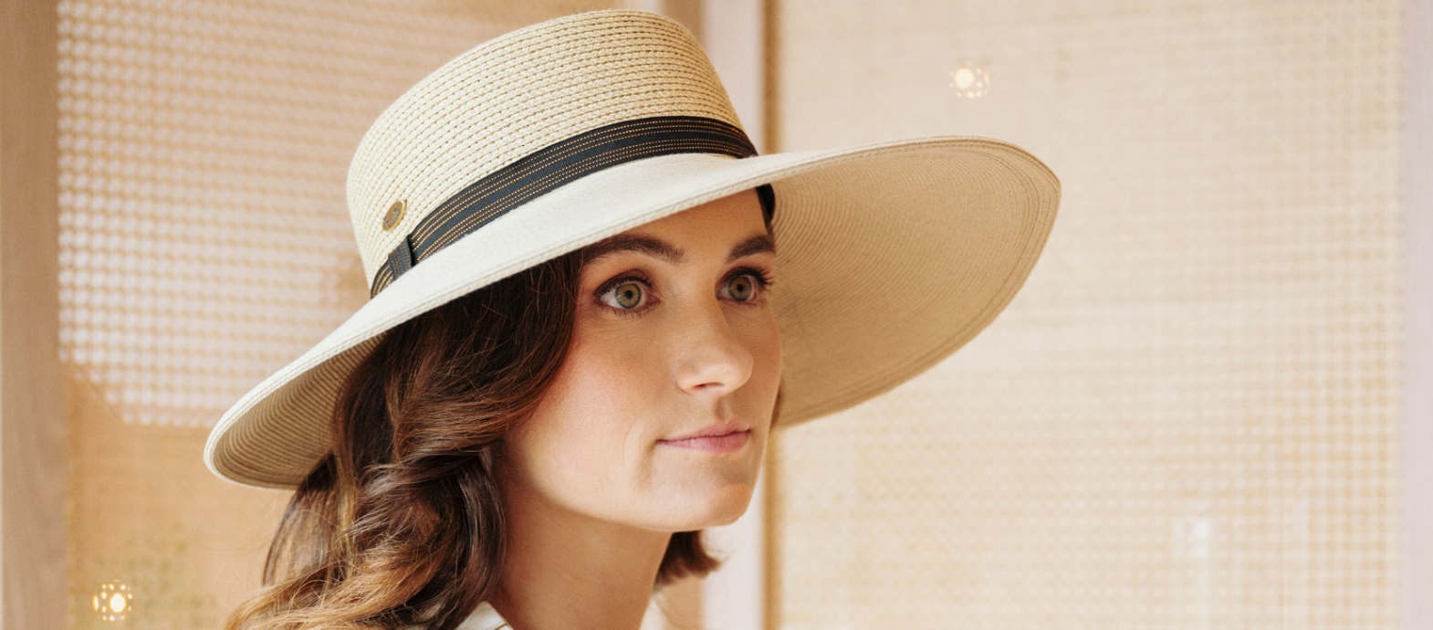 Bronté Amsterdam summer collection including all new styles like Harper, a two tone boater hat