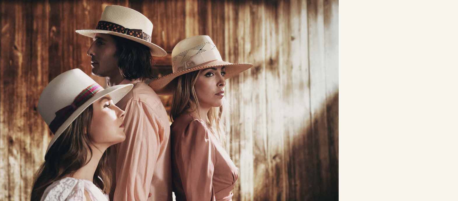 Airy Raffia hats and protective Panama hats from Borsalino have arrived.