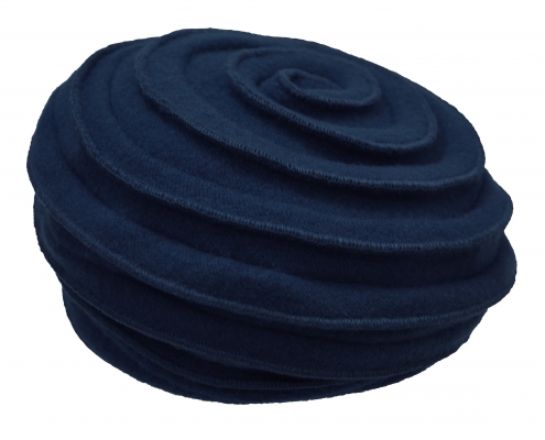Nicki Marquardt- Altona- wool beret/beanie - blue